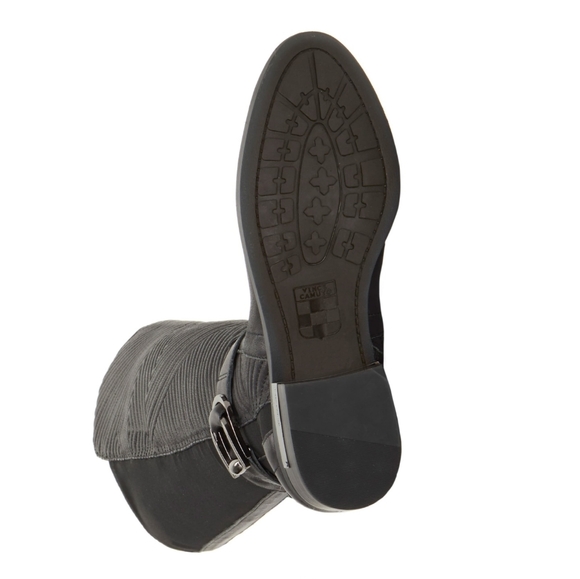 Chic Chevron Vince Camuto Black Leather OTK Boots - Picture 8 of 8